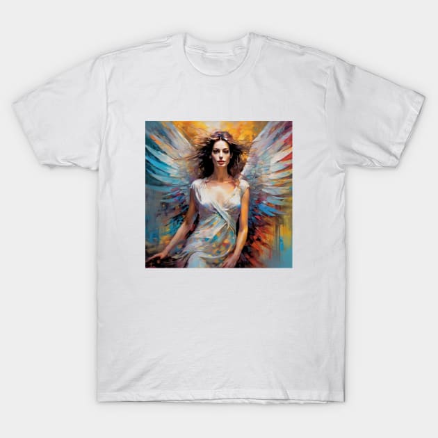 Anne Hathaway as an angel T-Shirt by bogfl